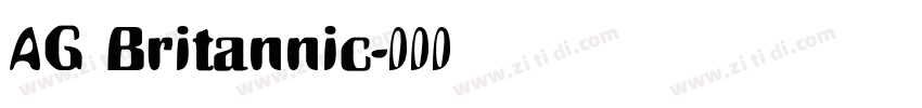 AG Britannic字体转换